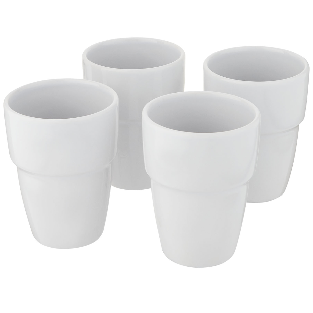 A stackable ceramic mug set from Upper Slaughter - Tiverton