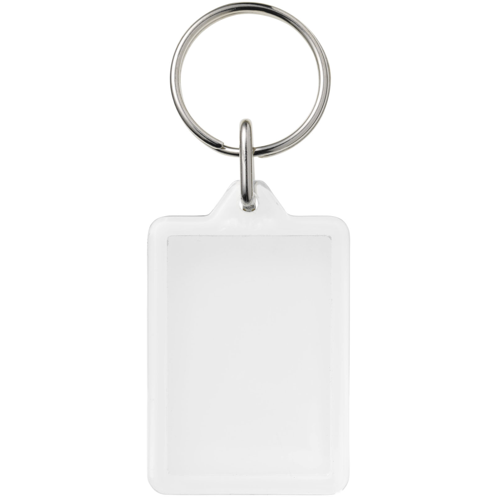 Porte-clés rectangulaire transparent - Montcuq