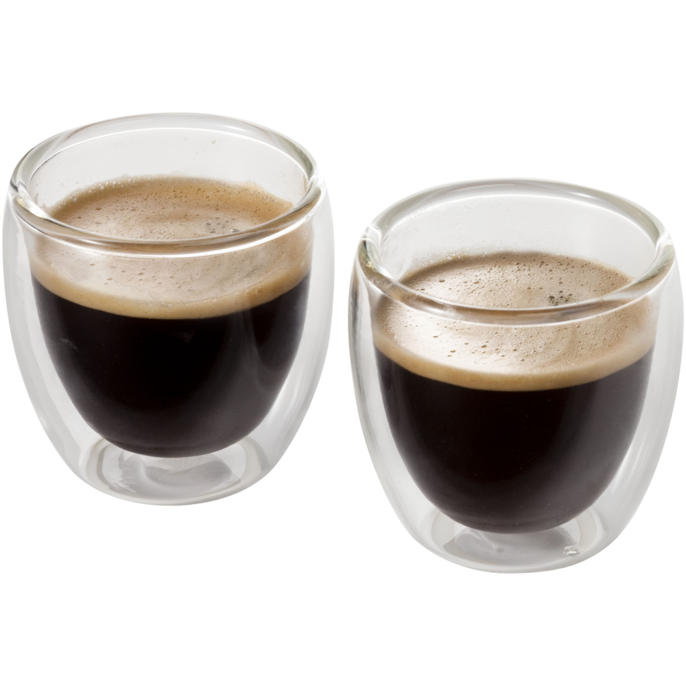 Luxury Double-Walled Espresso Glass Set with Gift Box - Woodford - Eastleigh