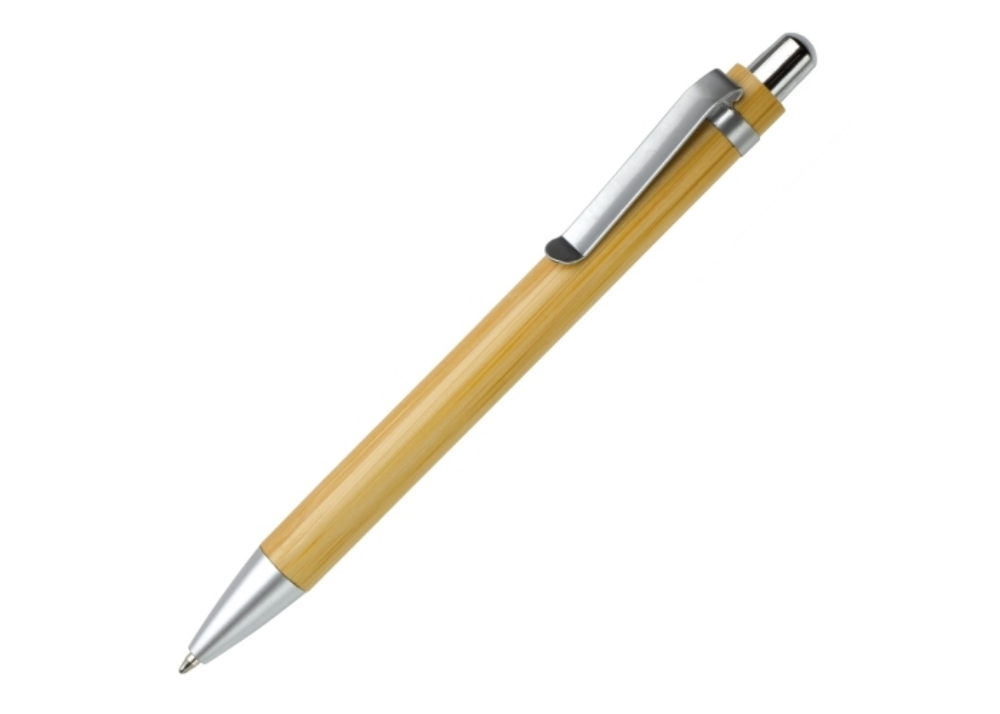 Bolígrafo metalizado de bambú - Urda