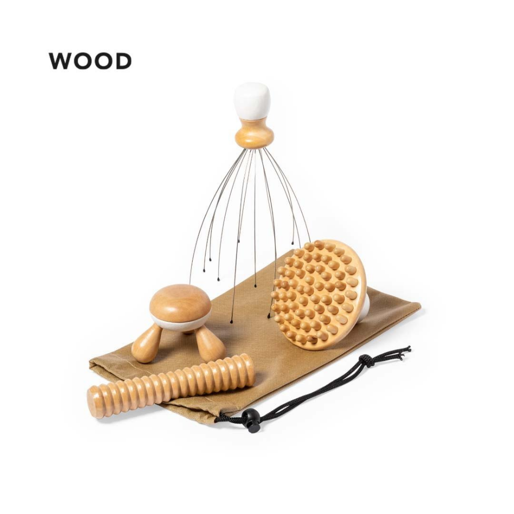 Natural Wood Massage Set - Windsor - York