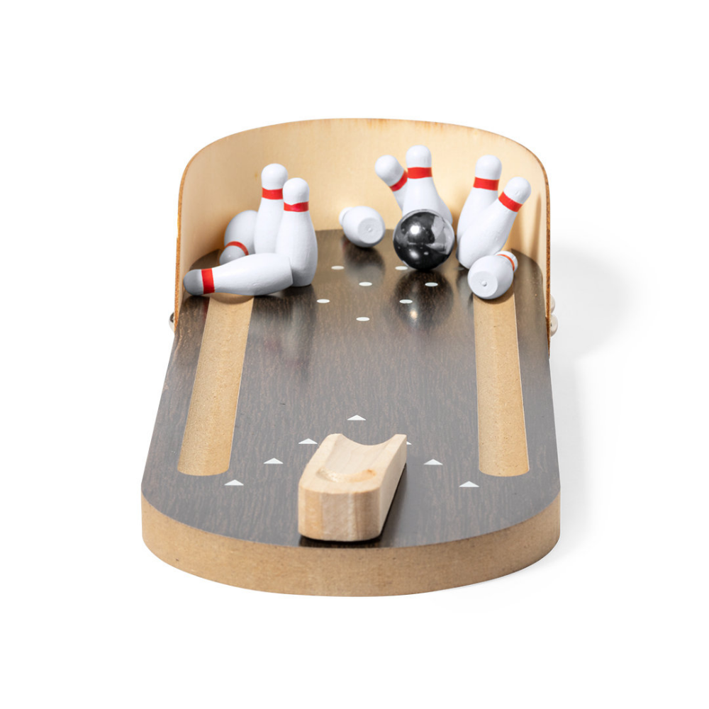 Miniature wooden bowling set - York