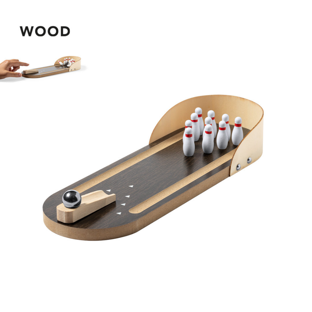 Miniature wooden bowling set - York