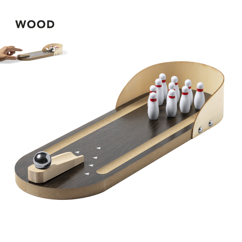 Mini-Bowling-Spiel aus Holz