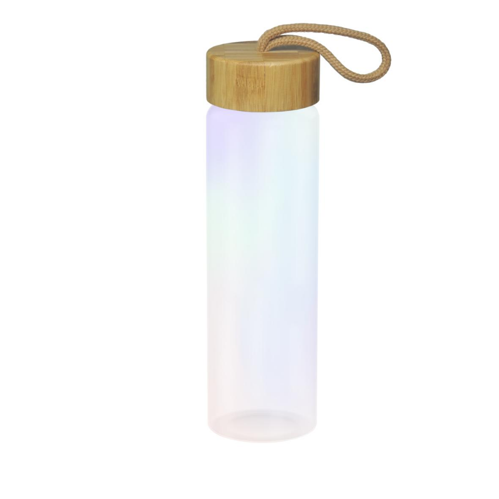 Flask in vetro di bambù