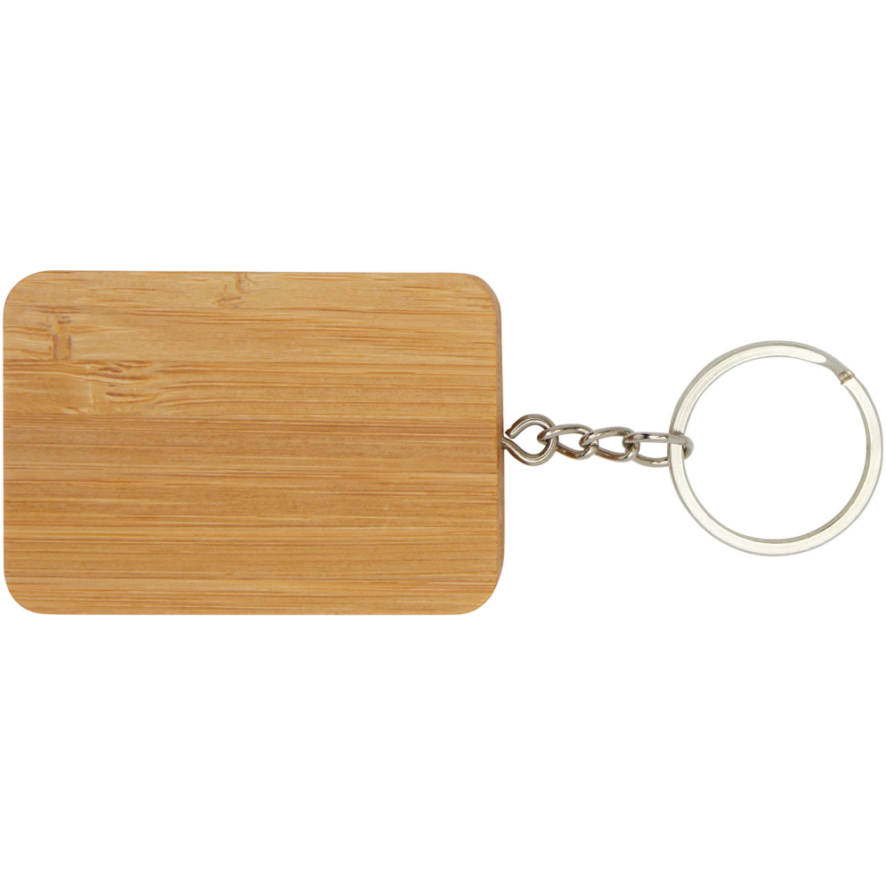 EcoCharge 6-in-1 Bamboo Keychain Cable with a Floral Pattern on the Bottom - Anslow