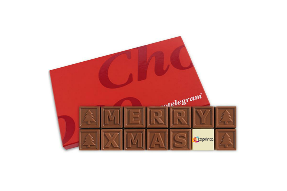 Frohe Weihnachten Schokoladenkarte - Neusiedl am See