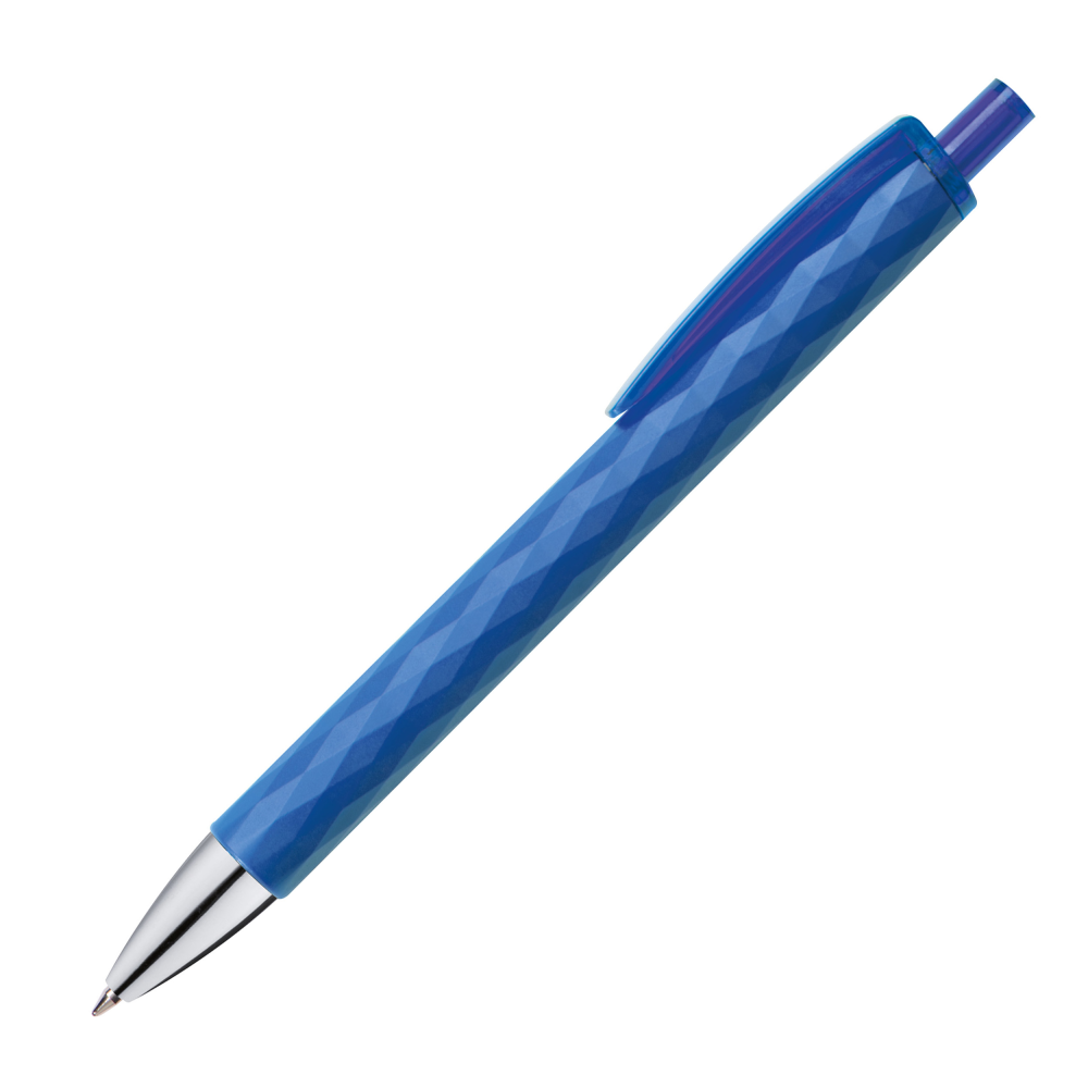 A plastic ballpoint pen with a printed Essex logo - Forest Row