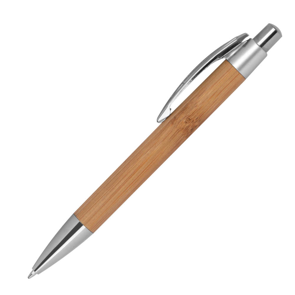 Bambusbeschichteter Silberner Kugelschreiber - Dürnstein