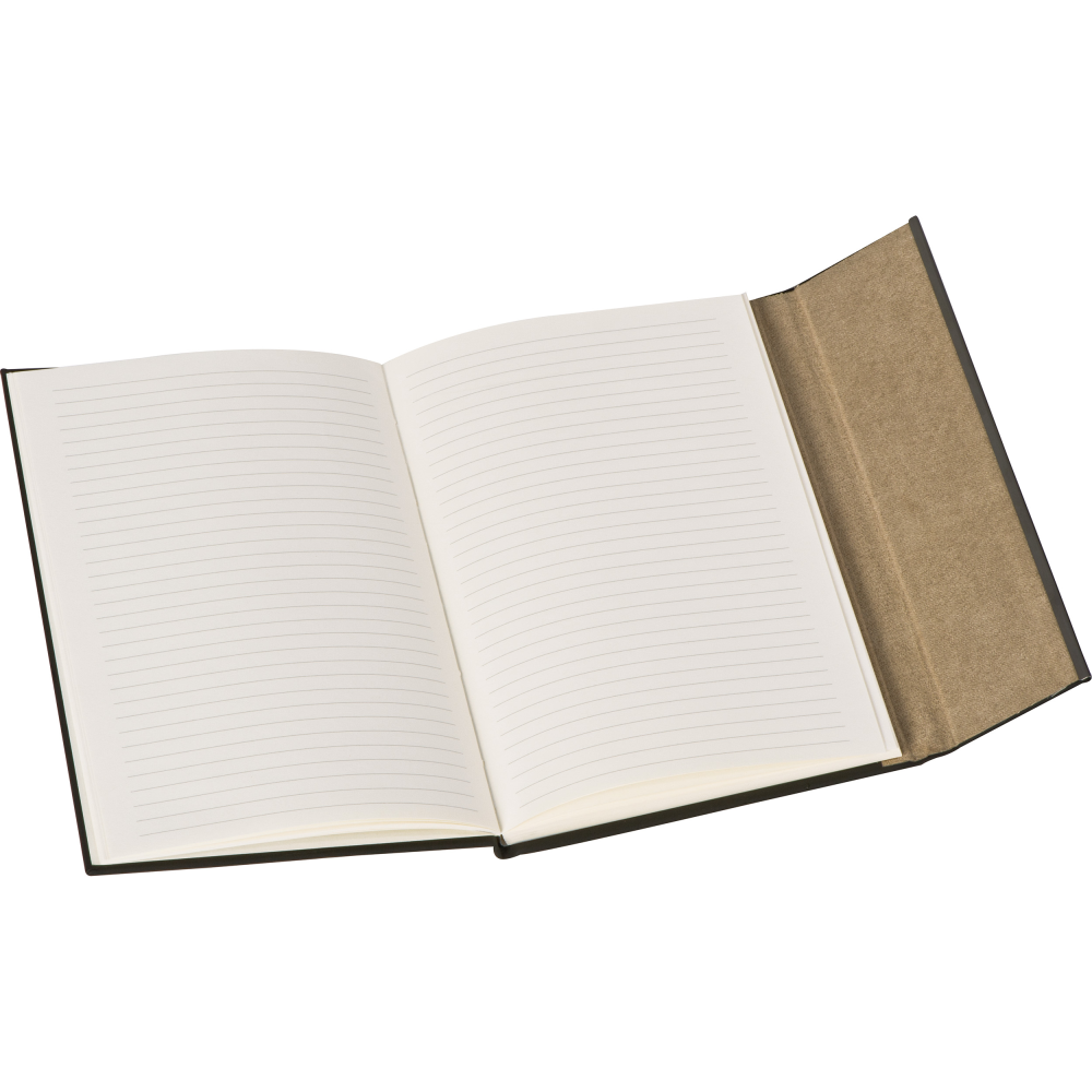 A5 notebook with a rubberized metal stripe - Altcar