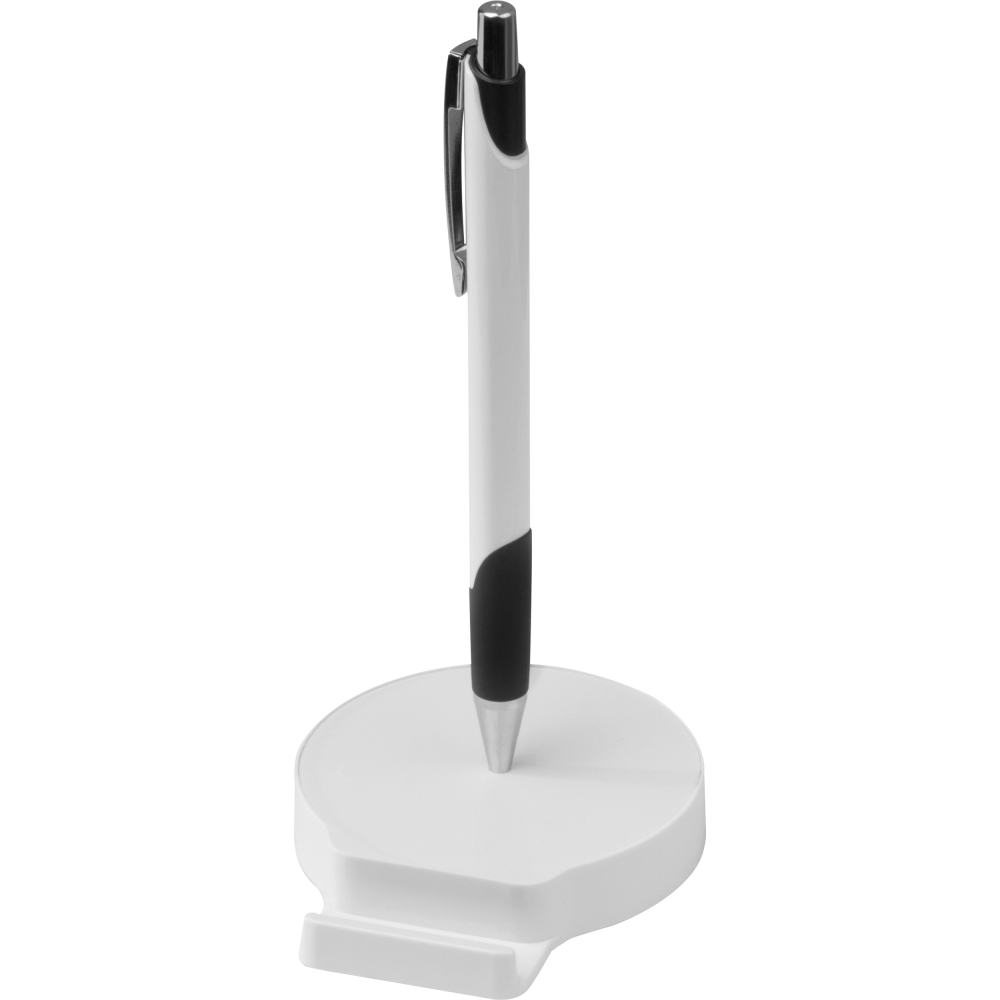 A mobile phone holder that is magnetic and also functions as a pen. - Knossington