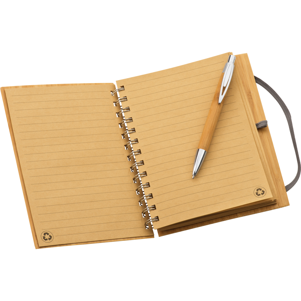 A notepad made from environmentally friendly bamboo - Sefton Park