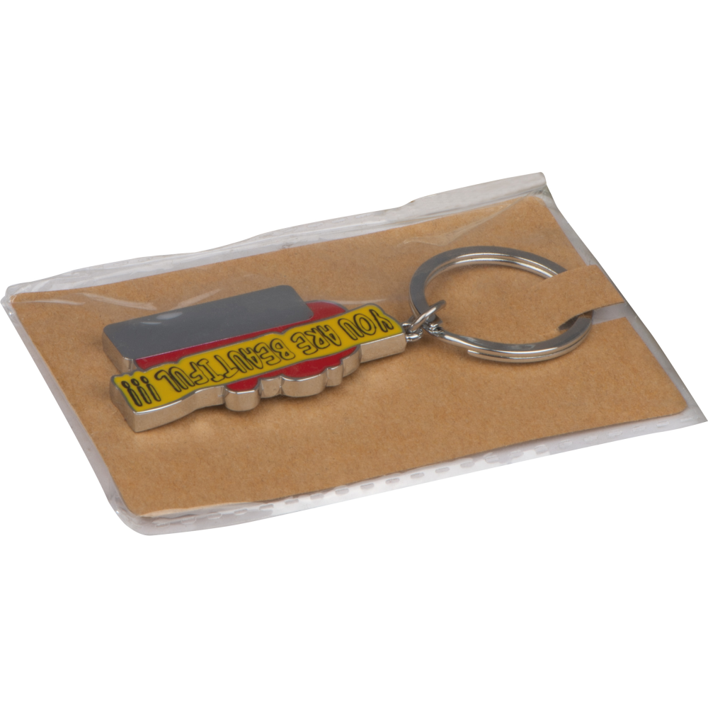 Lacquered Metal Keyring - Frome