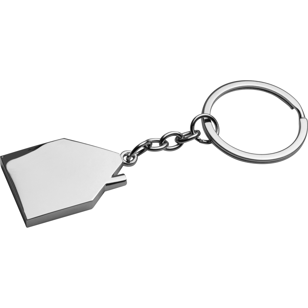 Porte-clés en métal gravé pour la maison