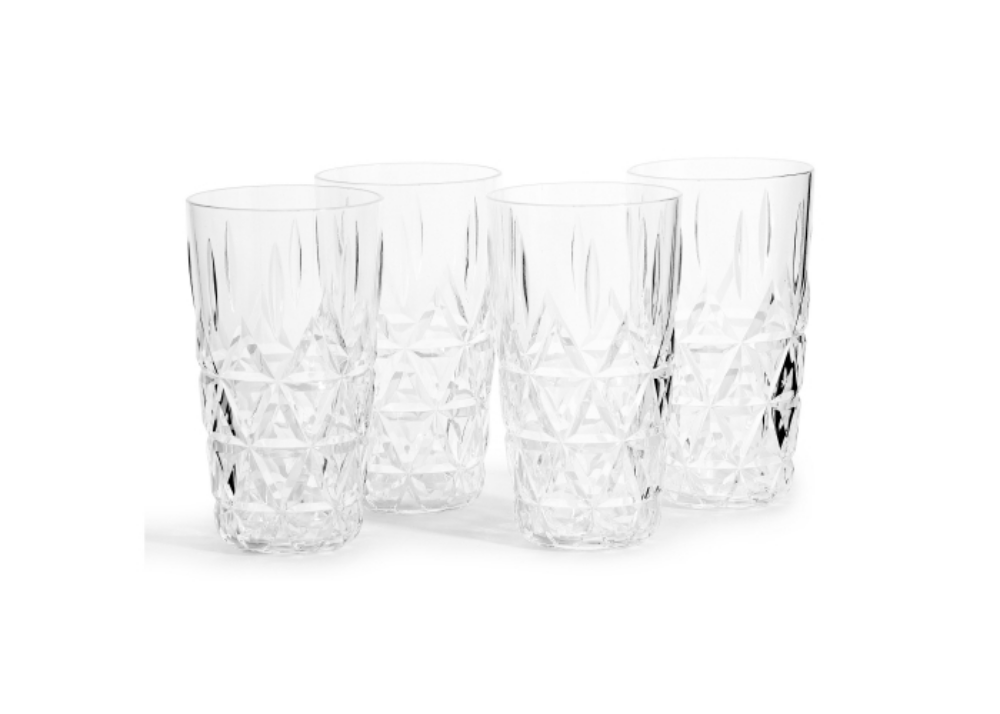 Acrylic Elegance Highball Glasses - Snettisham - Great Haywood