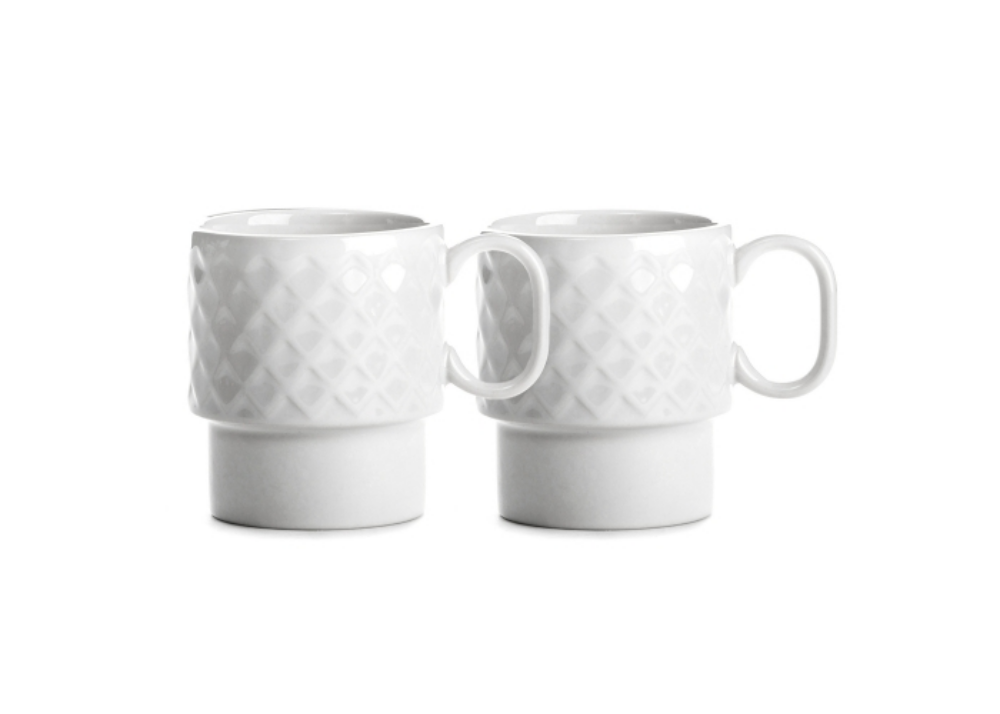 Retro Relief Coffee Mug Set - Warblington