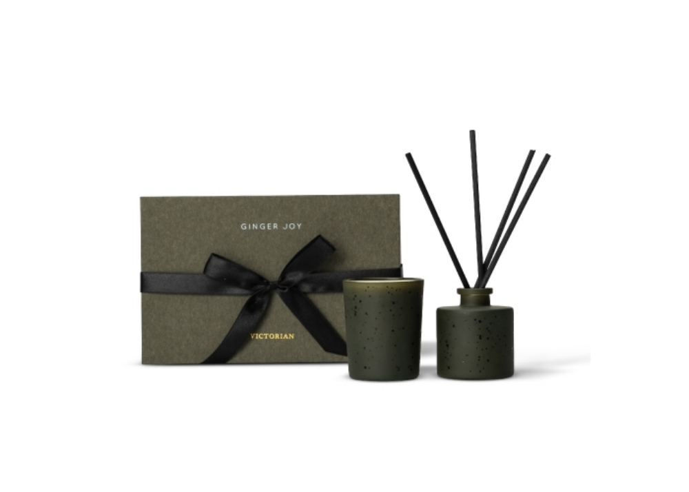 Victoria Ginger Joy Fragrance Candle and Diffuser Set - Chilbolton - Pevensey