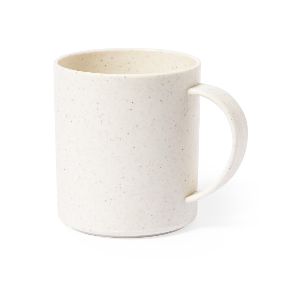 This mug is made of polypropylene and features a veined texture for added style and grip. - Ashby-in-the-Water