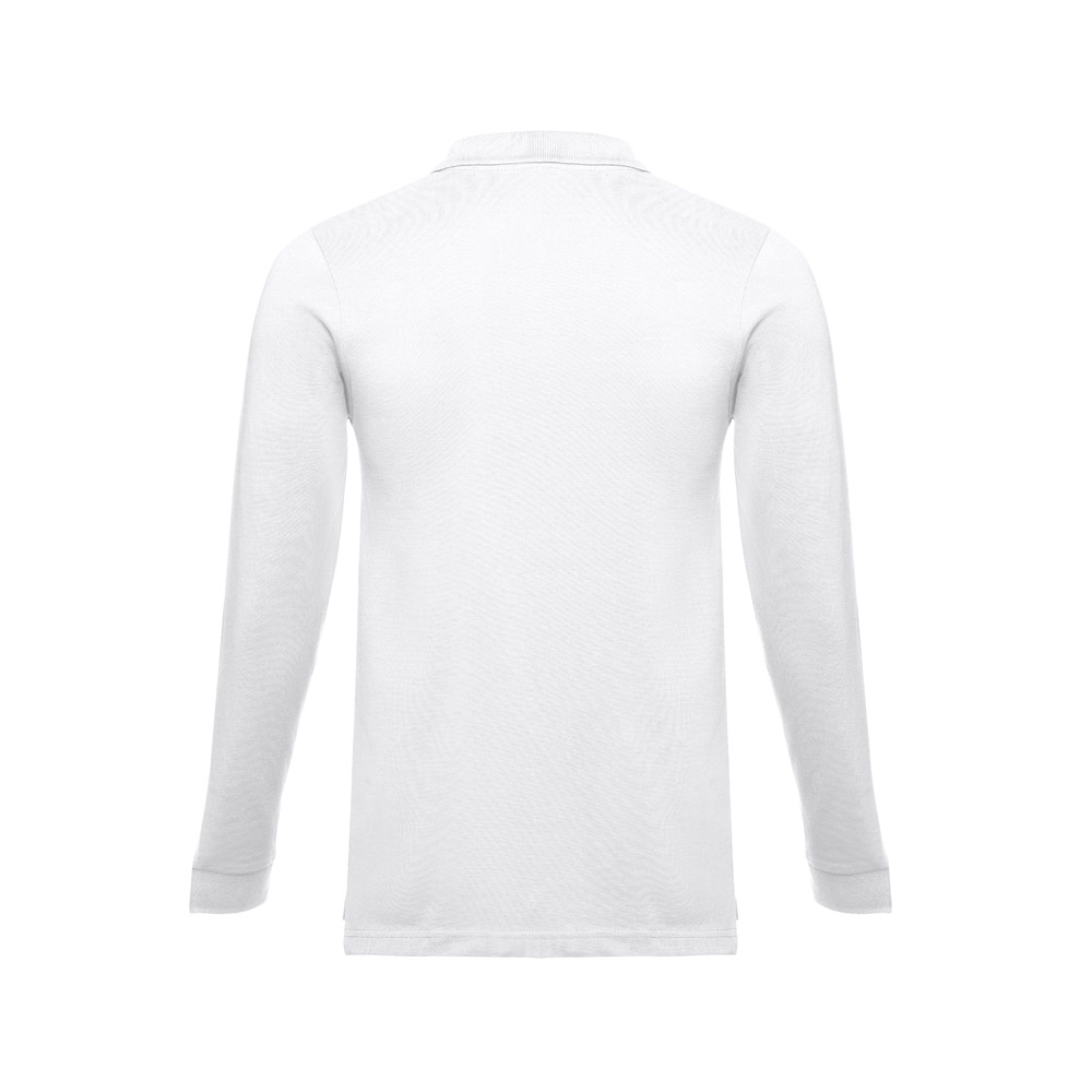 Cotton Polo with Long Sleeves in Carded Style - Sedgefield - Middlesbrough