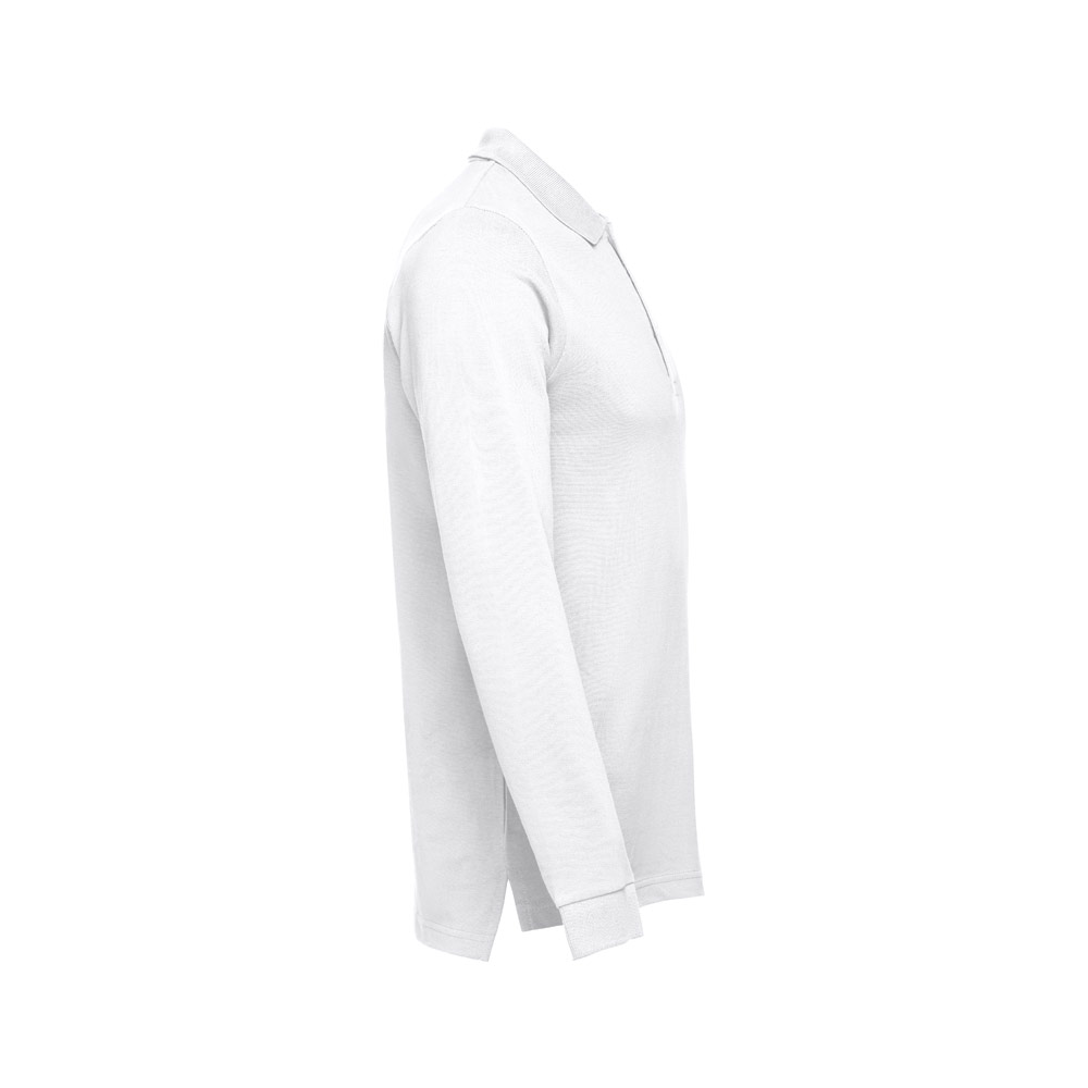 Cotton Polo with Long Sleeves in Carded Style - Sedgefield - Middlesbrough