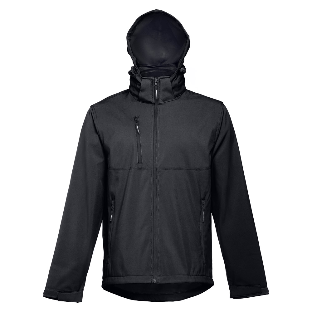 Wimbledon Men's Softshell Jacket with Detachable Hood - Corfe Castle