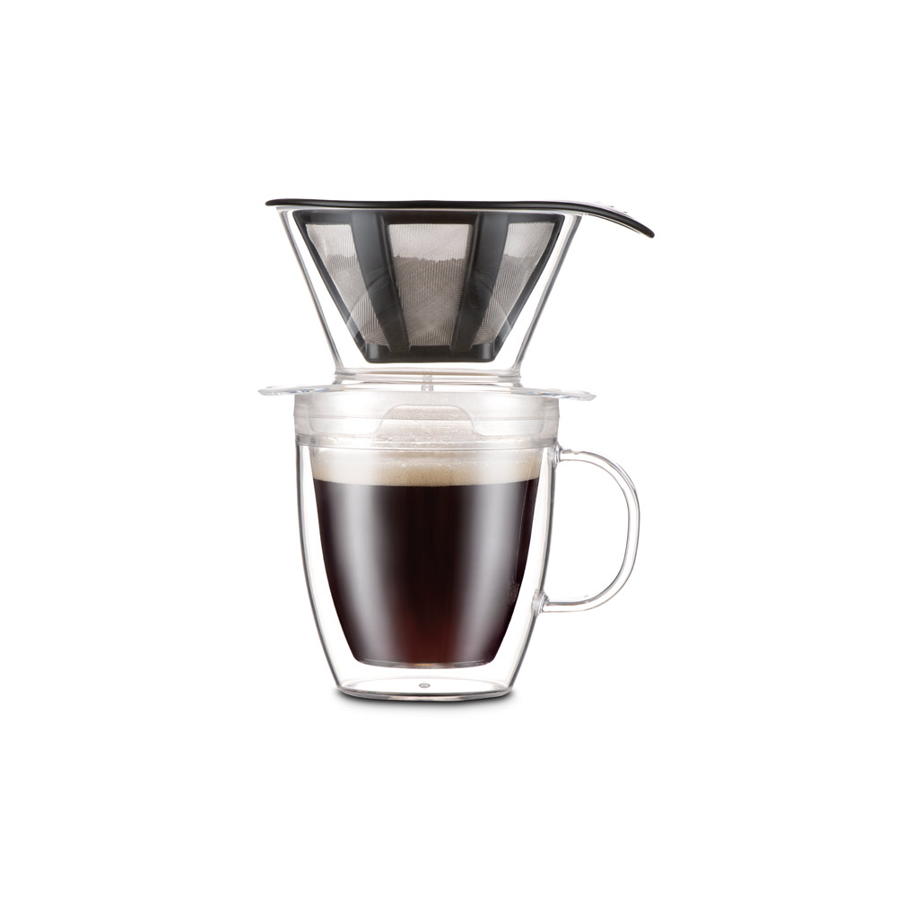 Doppelwandige Pour Over Kaffeemaschine und Tassen Set