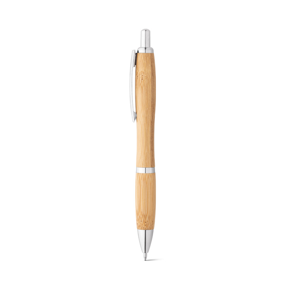 Bambus Kugelschreiber mit Clip