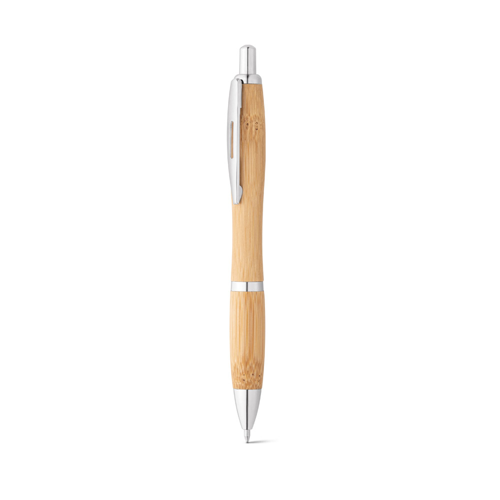 Bamboo ballpoint pen with clip - Halifax