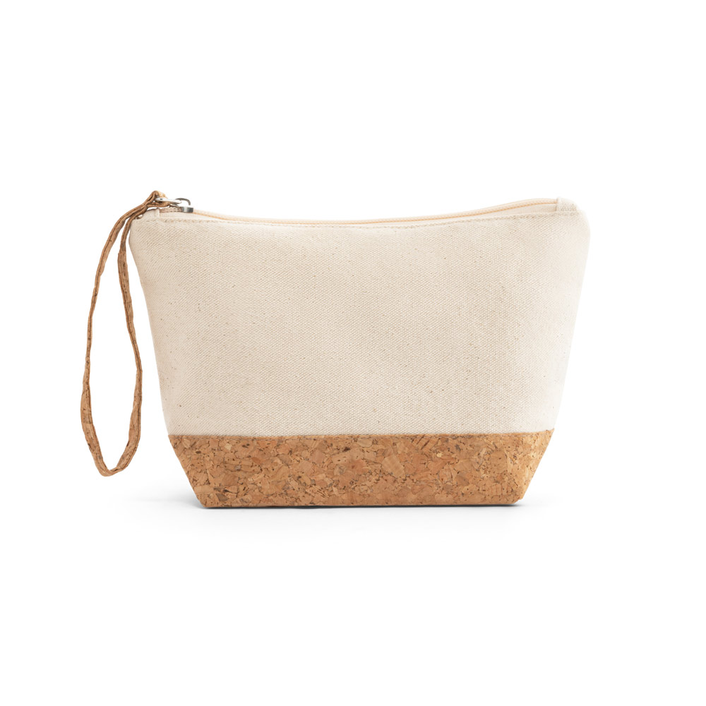Cotton cosmetic bag with cork trim - Heytesbury - East Budleigh