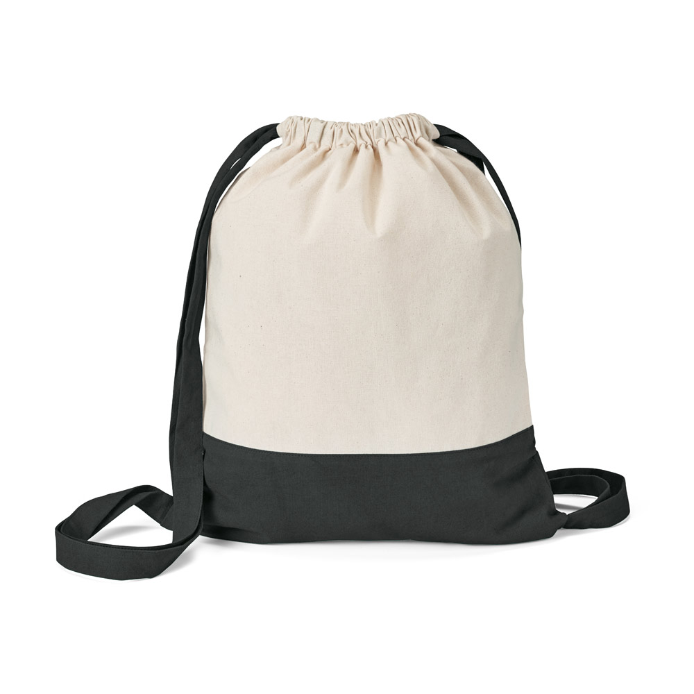 Cotton backpack with drawstring - Chew Magna - Jirehouse
