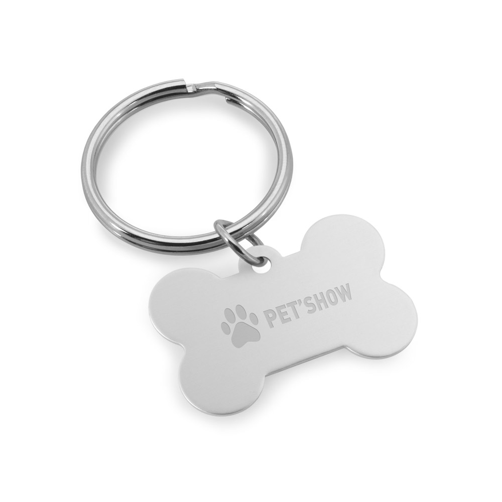 Keyring made of aluminum in the shape of a bone - Penzance