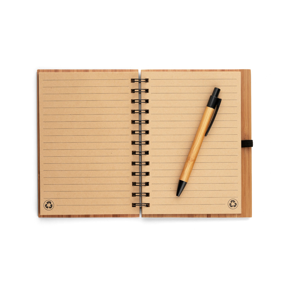Spiral-Bound Notepad made of Bamboo - Ampleforth - Warminster