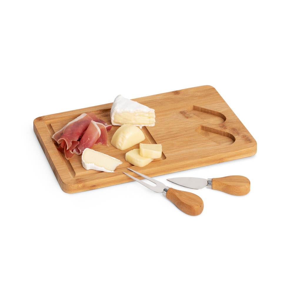 Bamboo cheese board set - Holkham
