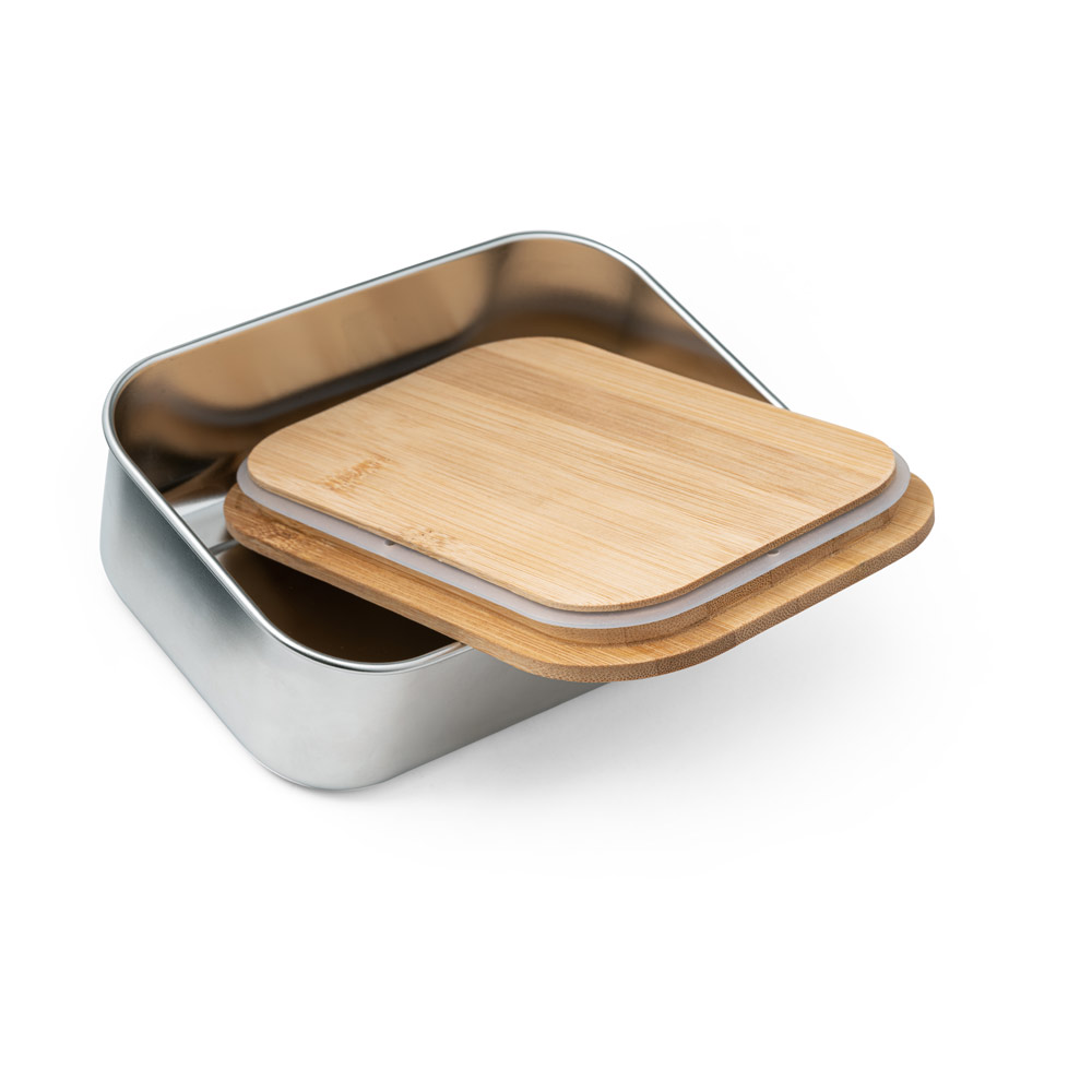 Caja de Almuerzo de Acero Inoxidable con diseño de Bambú - Warley - Lécera