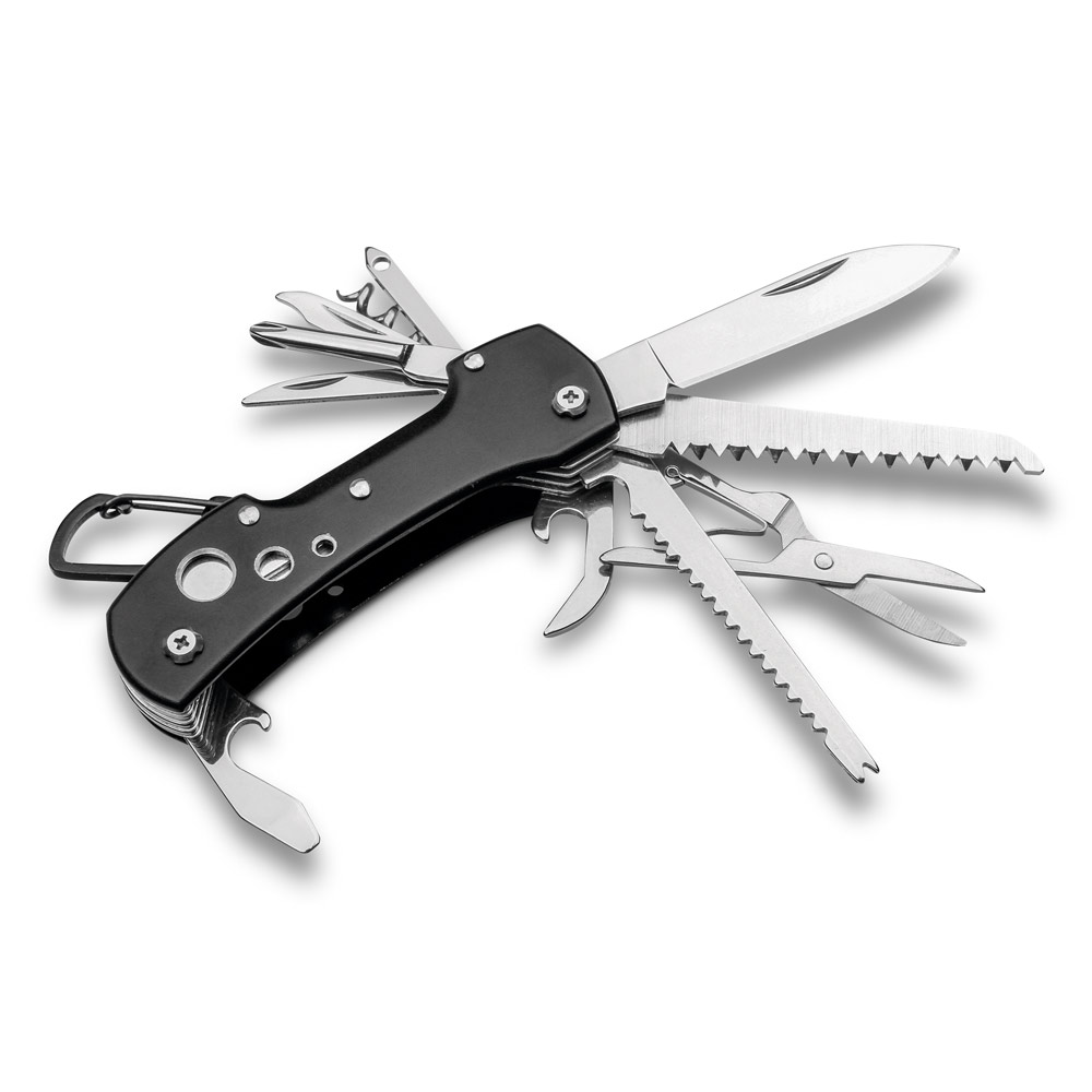 Couteau de poche en acier inoxydable 12-en-1 - La Ferté-Alais