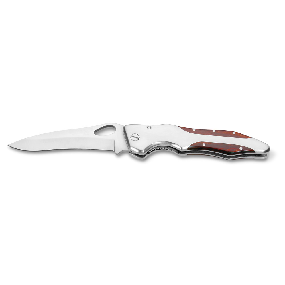 Stainless Steel Wood Pocket Knife - Bampton - Barham Heath