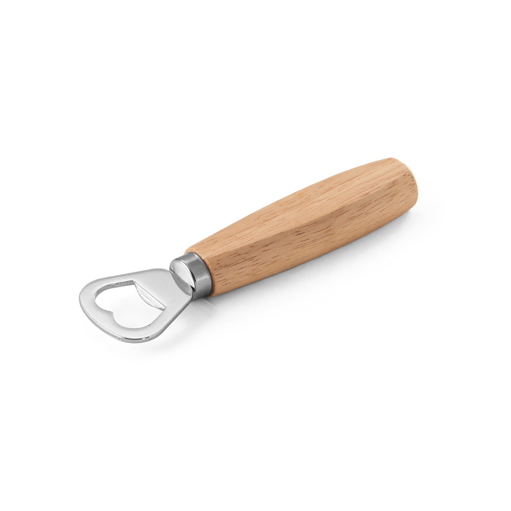 Metal bottle opener with a wooden handle - Llanfairpwllgwyngyll - Rochester