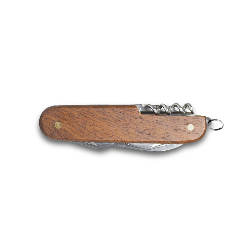 Coltello da tasca in acciaio inossidabile e legno - Bormio