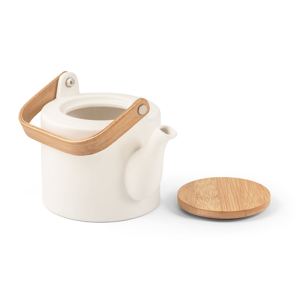 Ceramic Teapot with Bamboo Lid - Harrow - Yeldersley