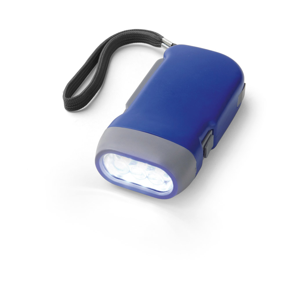 Hand Crank Flashlight with Wrist Strap - Bovey Tracey