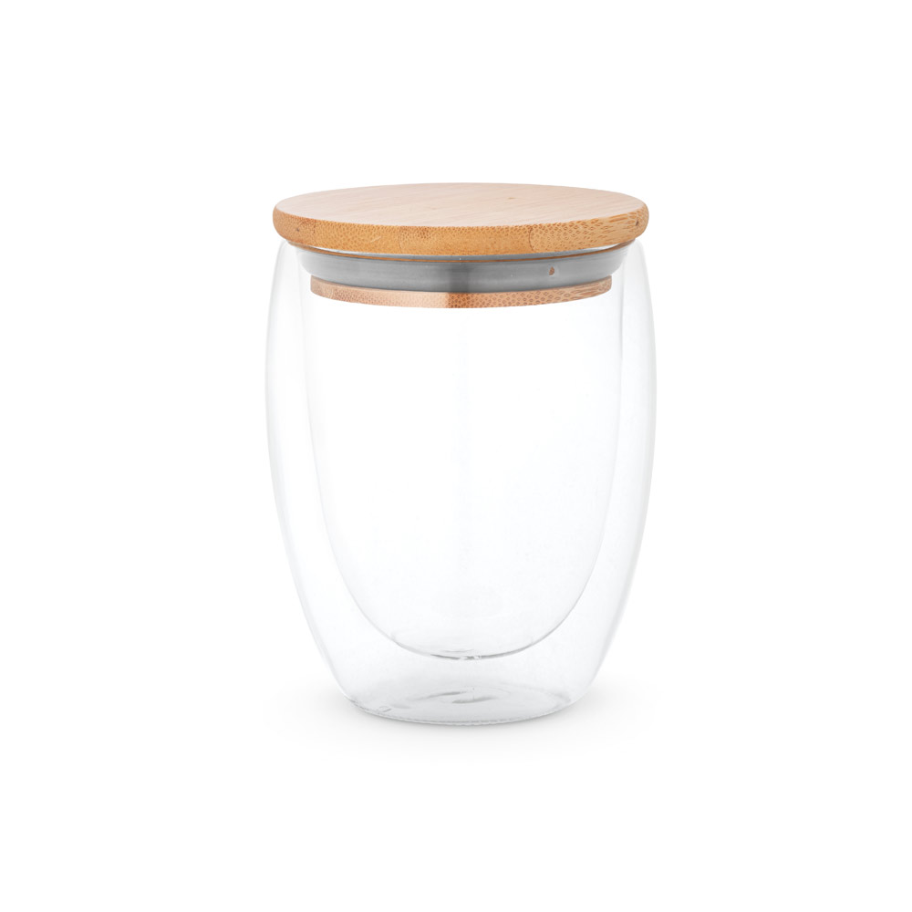 Bamboo-Insulated Glass Travel Cup - Ecton - Woodford Green