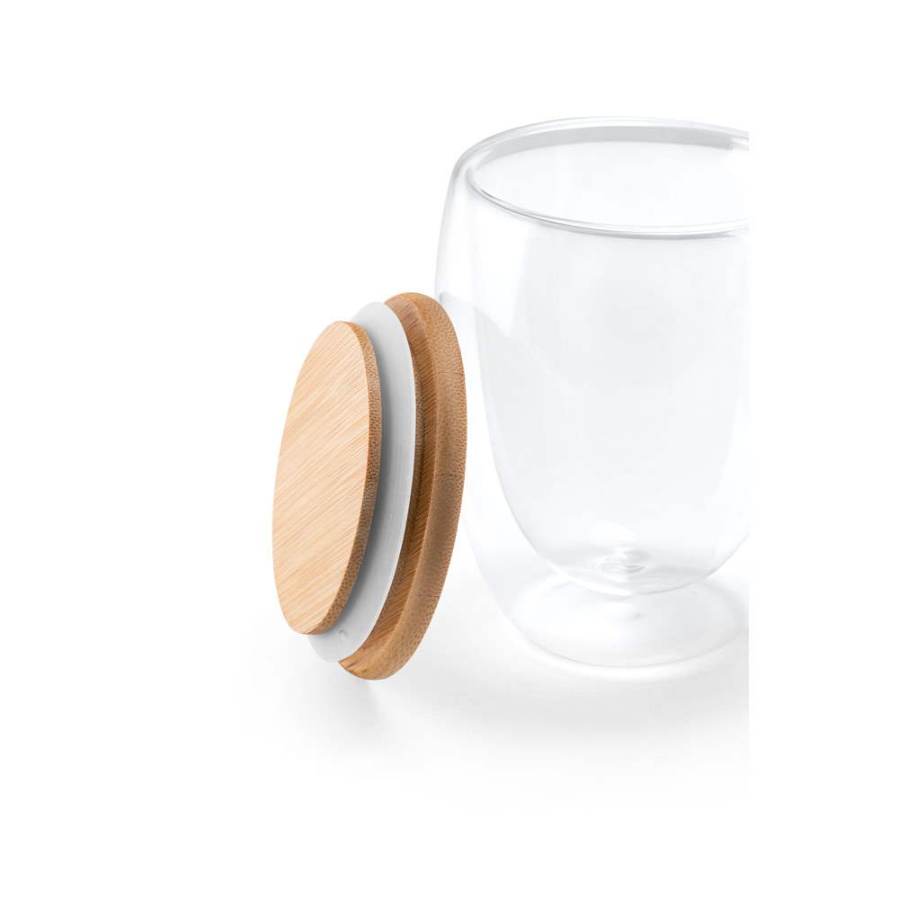 Bamboo-Insulated Glass Travel Cup - Ecton - Woodford Green