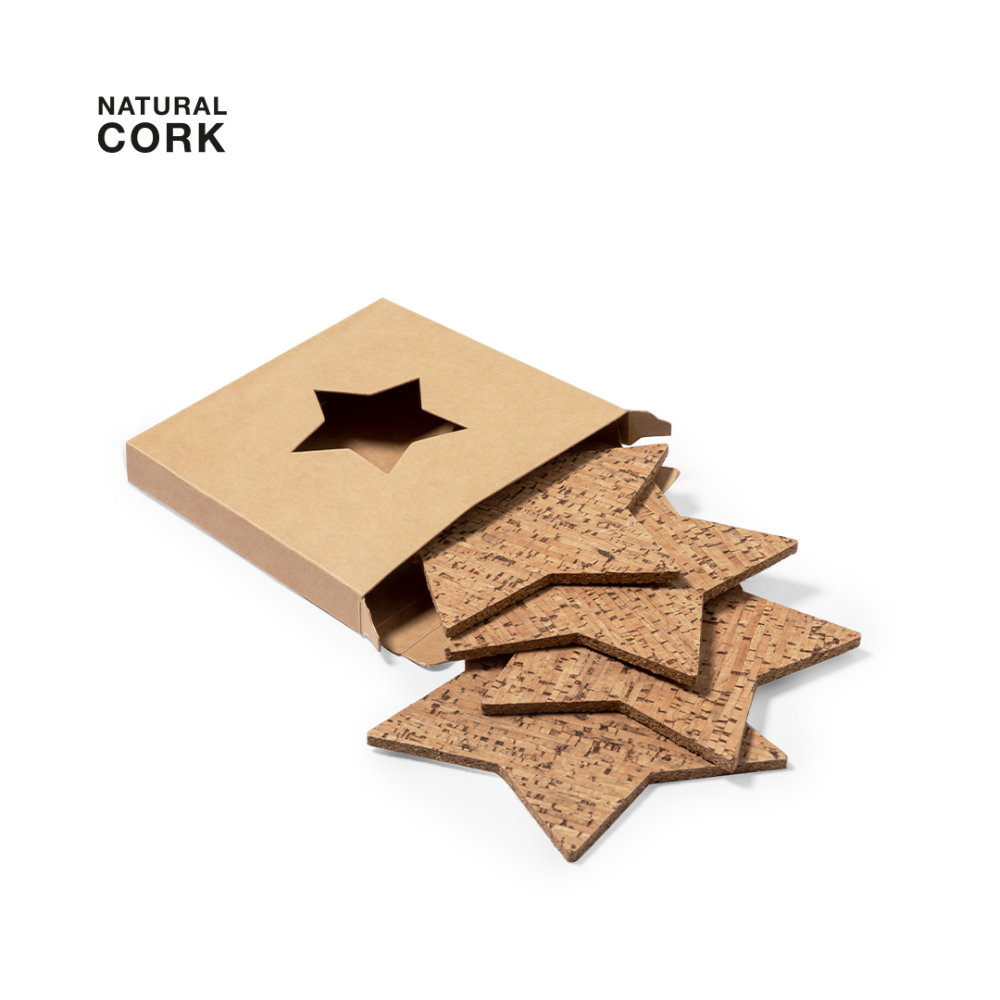 Star Cork Coasters - Ramsey - Barton-on-the-Heath