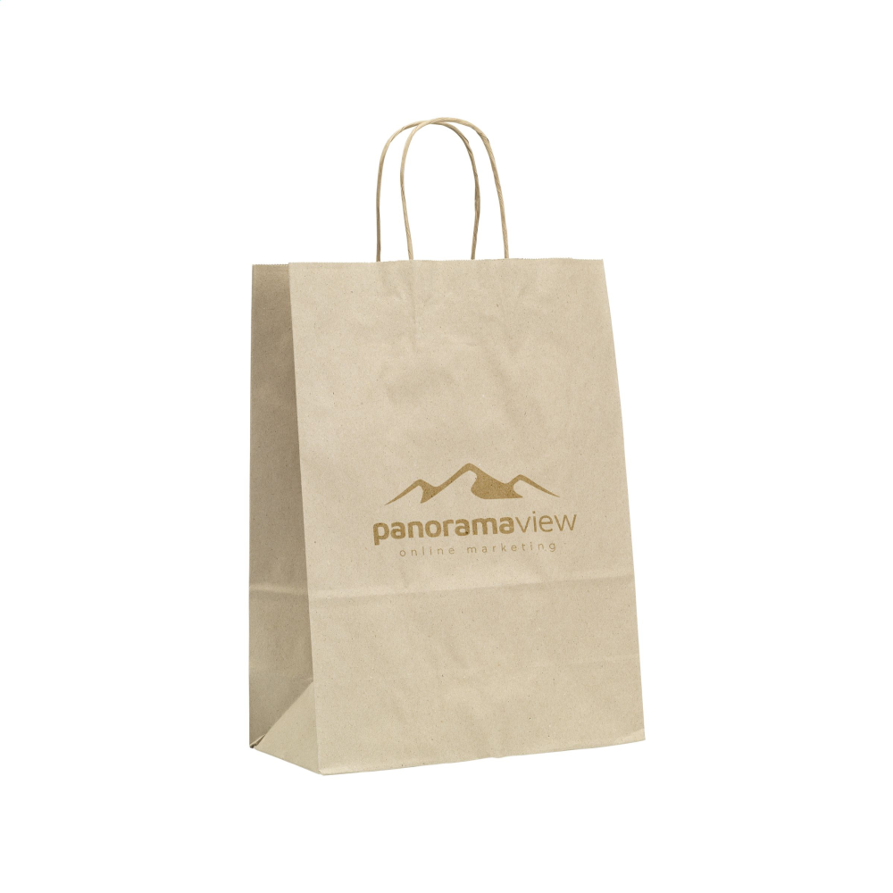 Natural Grass Paper Gift Bag - Lower Slaughter - Burscough