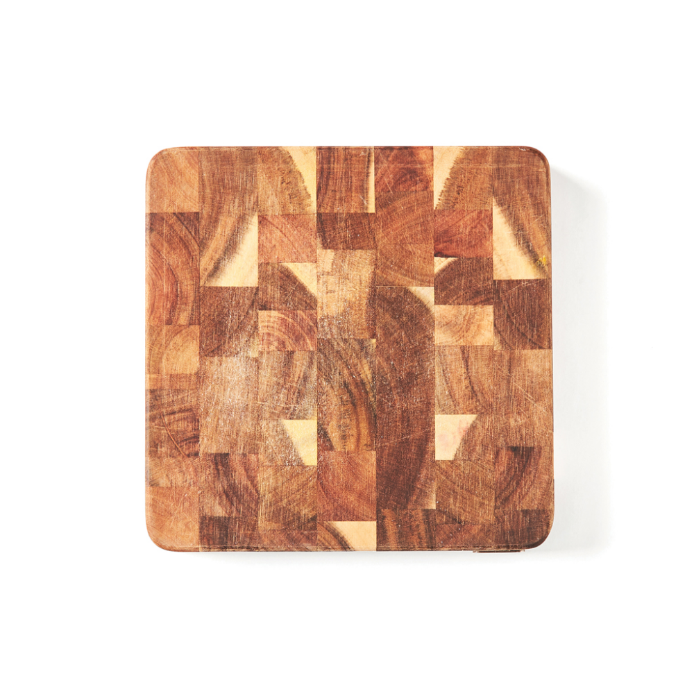 A cutting board crafted from end-grain acacia wood - Froxfield - Corfe Castle