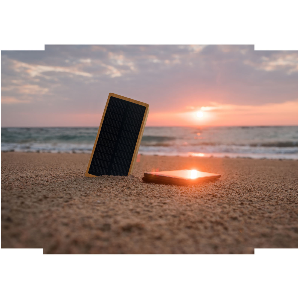 Batterie externe solaire avec logo lumineux - Saint-Privat