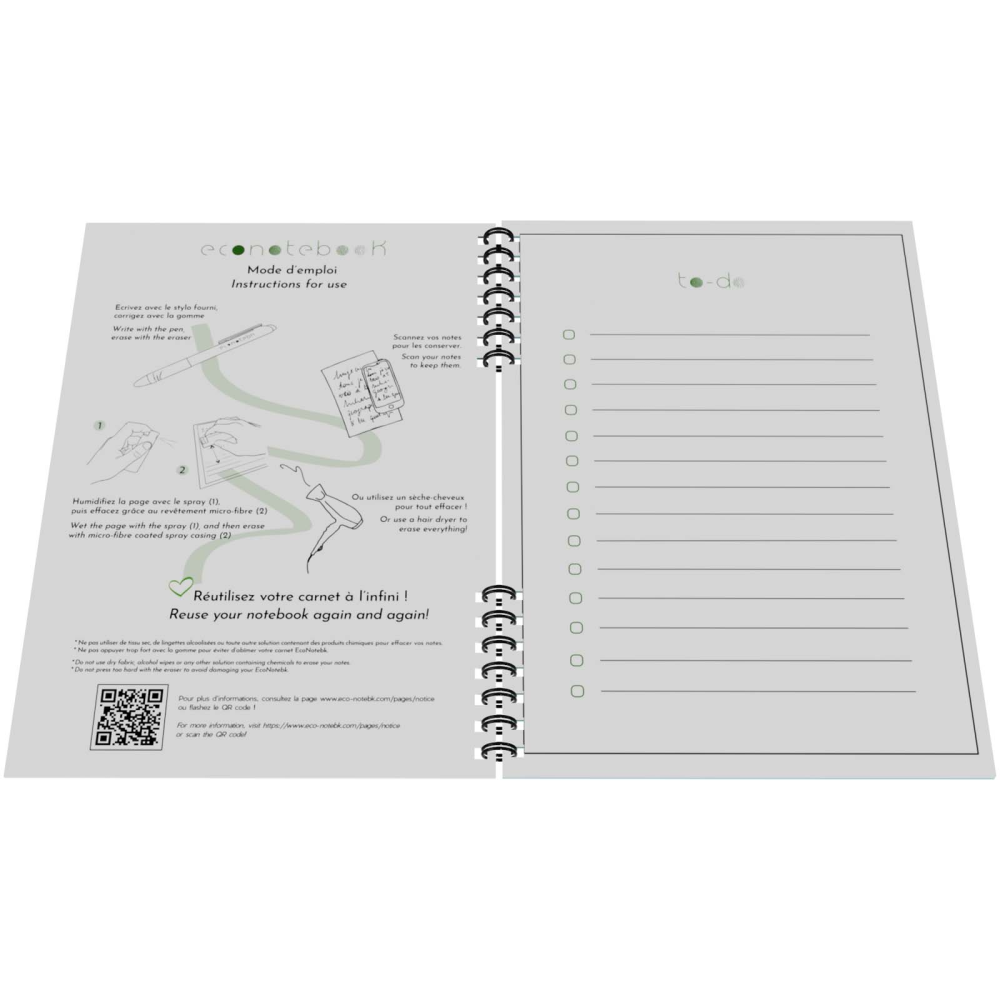 Cuaderno ecológico A5 con cubierta de cuero PU - Cley next the Sea - Abanilla