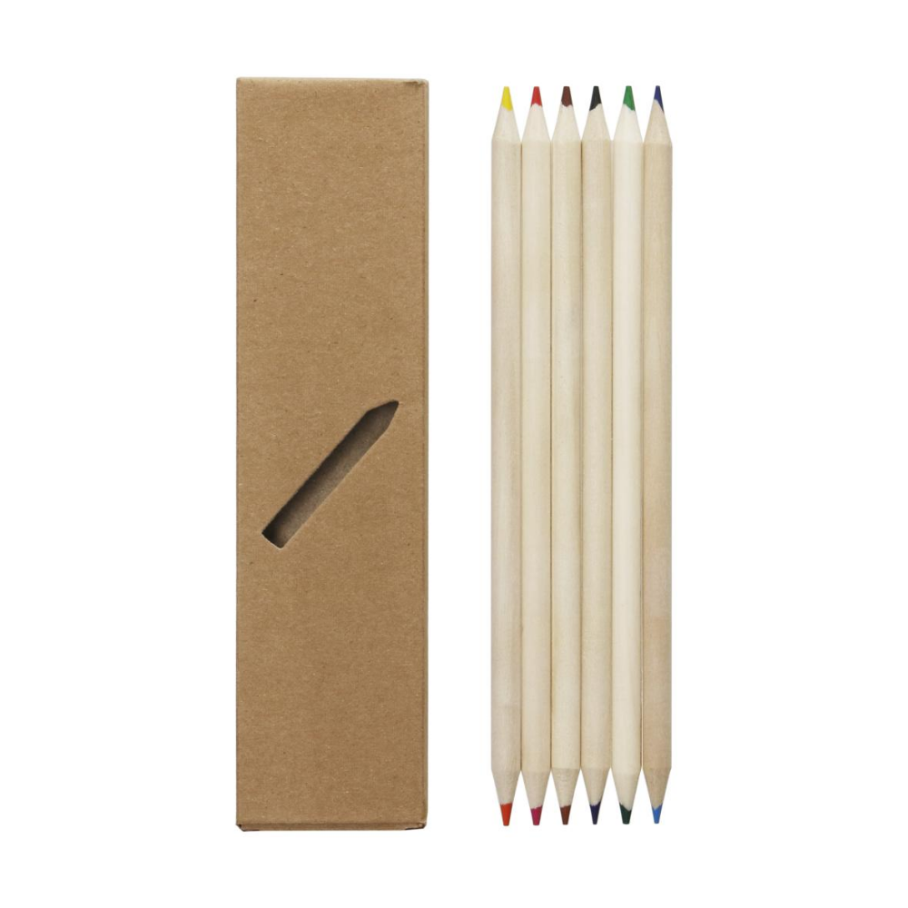 Set of Two-Tone Coloring Pencils - Ightham