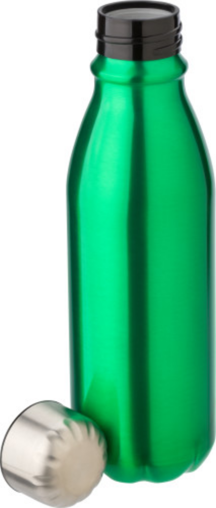 Bottiglia per bevande in alluminio da 500 ml con tappo in acciaio inossidabile - Poggiridenti