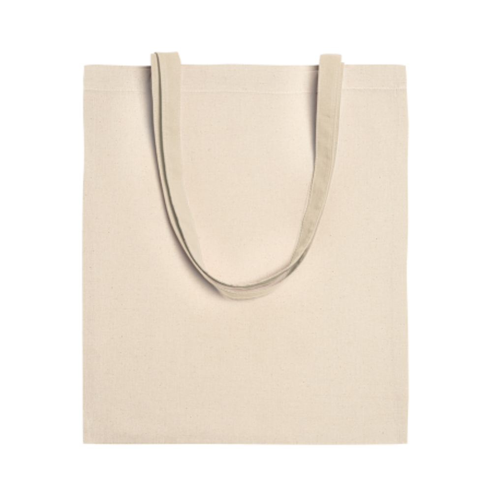 A bag in a natural color, made of 100% cotton, with long handles - Entwistle